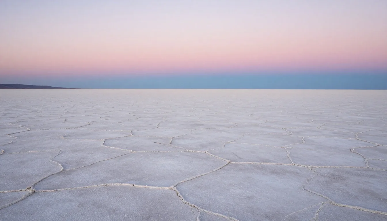 Salar del norte argentino al amanecer