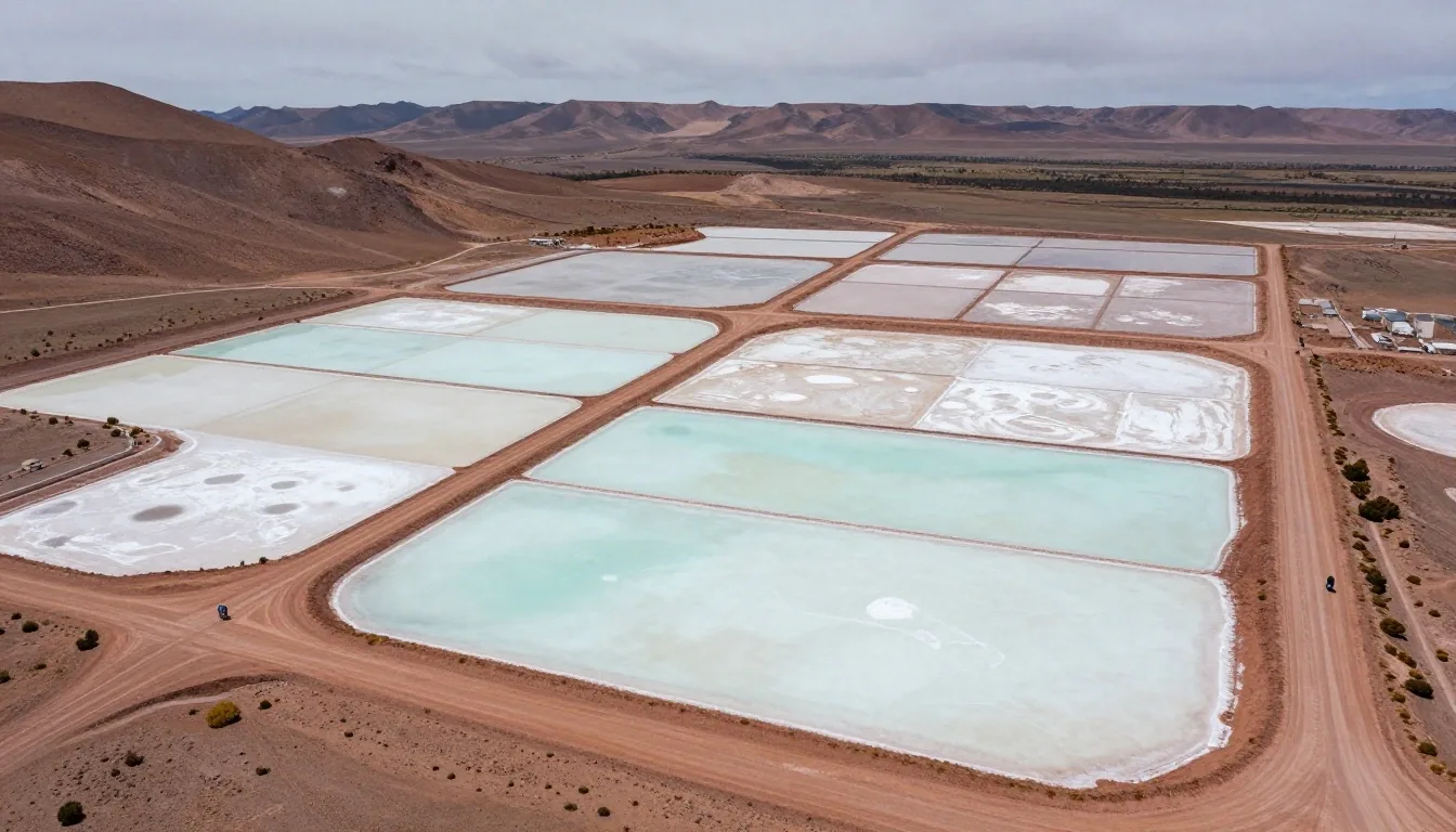 Sitio de extracción minera en el paisaje andino del norte argentino